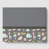 Baby shower van safaridieren gastenboek (Achterkant)