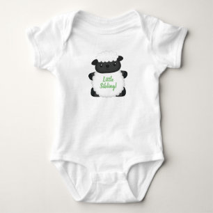 Baby shower van schapen Groen Romper
