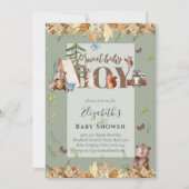 Baby shower van schattig Beer-kampeer in (Voorkant)