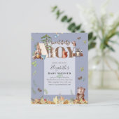 Baby shower van schattig Beer-kampeer in (Staand voorkant)