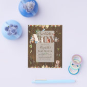 Baby shower van schattig Beer-kampeer in Flyer (Enkel)