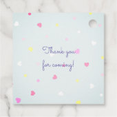 baby shower van schattig dier donuteert monogram bedankjes labels (Achterkant)