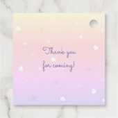 baby shower van schattig dier donuteert monogram bedankjes labels (Achterkant)