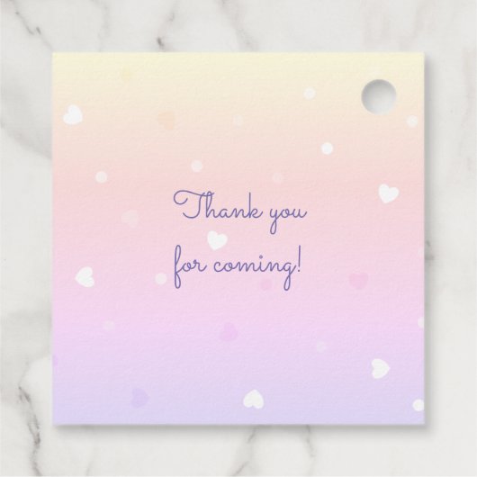 baby shower van schattig dier donuteert monogram bedankjes labels (Achterkant)