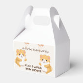Baby shower van Schattigee hamster Bedankdoosjes (Voorkant Zijde)