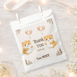 Baby shower van Schattigee hamster Bedankzakje