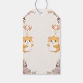 Baby shower van Schattigee hamster Cadeaulabel (Achterkant)