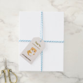 Baby shower van Schattigee hamster Cadeaulabel (Met Touw)