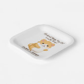 Baby shower van Schattigee hamster Papieren Bordje (Gebogen)
