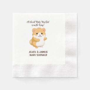 Baby shower van Schattigee hamster Servet