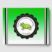 Baby shower van schildpad en Button - Keepomwille  Gastenboek (Achterkant)