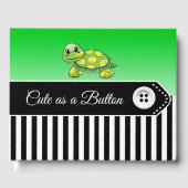 Baby shower van schildpad en Button - Keepomwille  Gastenboek (Voorkant)