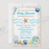 Baby shower van Seaside Oceanic Boy Kaart (Voorkant)