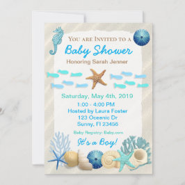 Baby shower van Seaside Oceanic Boy Kaart