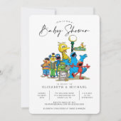 Baby shower van  Sesamstraat Vrienden Kaart (Voorkant)