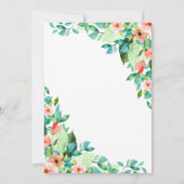 Baby shower van sinaasappelen met flessen kaart (Achterkant)