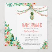 Baby shower van sinaasappelen met flessen kaart (Voorkant / Achterkant)