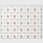 Baby shower van snoopy en ballonnen | Jouw namen t Cadeaupapier (Vlak)