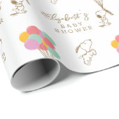 Baby shower van snoopy en ballonnen | Jouw namen t Cadeaupapier (Rol Hoek)