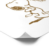 Baby shower van snoopy en ballonnen poster (Hoek)