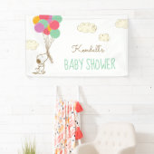 Baby shower van snoopy en ballonnen spandoek (Insitu)