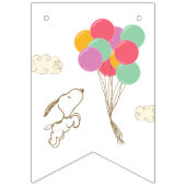 Baby shower van snoopy en ballonnen vlaggetjes (Eerste vlag)