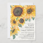 Baby shower van soedanische zomerbloemen kaart (Voorkant)