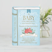  Baby shower van Storybook Kaart (Staand voorkant)