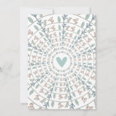  Baby shower van Stusty Blue Pastel Lavendar Kaart (Achterkant)