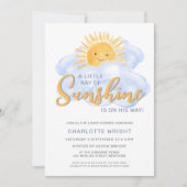 Baby shower van Sunshine Boy Kaart (Voorkant)