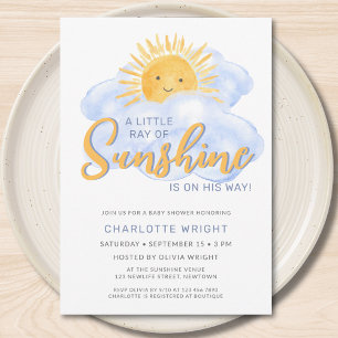 Baby shower van Sunshine Boy Kaart