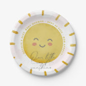 Baby shower van Sunshine Clouds Girl Papieren Bordje (Voorkant)