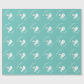 Baby shower van Swan Cadeaupapier (Vlak)