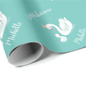 Baby shower van Swan Cadeaupapier (Rol Hoek)