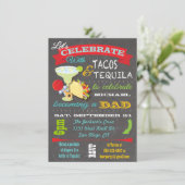 Baby shower van Tacos en Tequila voor pa Kaart (Staand voorkant)