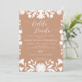 Baby shower van Talavera Boho Cielito Lindo Kaart (Staand voorkant)