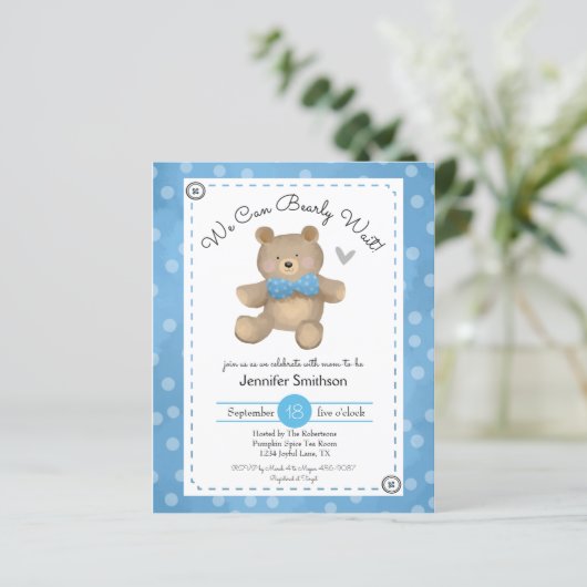 Baby shower van Teddy Bear (Staand voorkant)