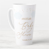 Baby shower van Teddy Bear Blue-ballonnen Latte Mok (Linkerhoek)