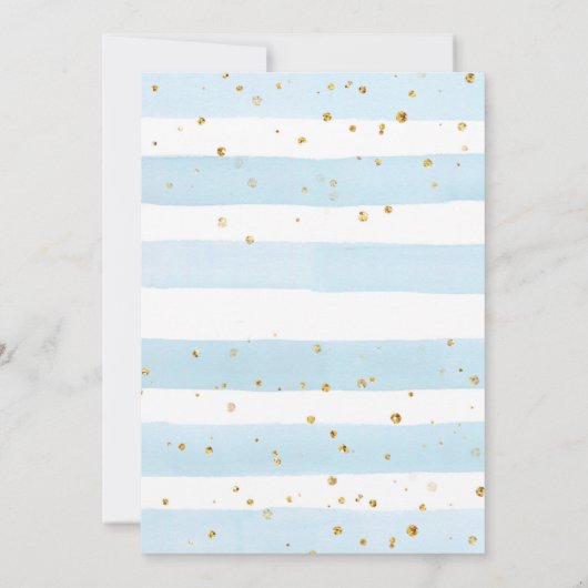 Baby shower van Teddy Bear en Balloons Kaart (Achterkant)