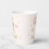 Baby shower van Teddy Bear en Roze Balloons Papieren Bekers (Links)