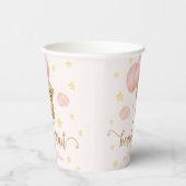 Baby shower van Teddy Bear en Roze Balloons Papieren Bekers (Rechts)