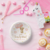 Baby shower van Teddy Bear en Roze Balloons Papieren Kommen (Feest)
