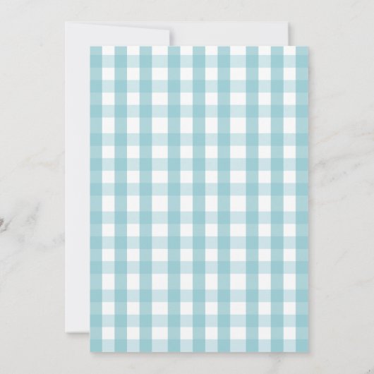 Baby shower van Teddy Bear Hot Air Kaart (Achterkant)