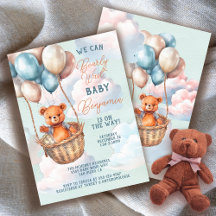 Baby shower van Teddy Bear Hot Air