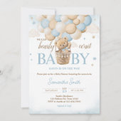 Baby shower van Teddy Bear Hot Air Kaart (Voorkant)