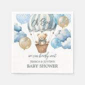 Baby shower van Teddy Bear Hot Air Servet (Voorkant)