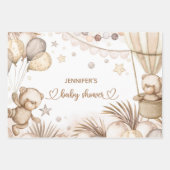 Baby shower van Teddy Bear - Papieren pakbladen Inpakpapier Vel (Voorkant 3)