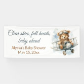  Baby shower van Teddy Bear Spandoek (Horizontaal)