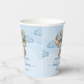 Baby shower van Teddy beige bruine beige ballonnen Papieren Bekers (Rechts)