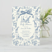 Baby shower van Toile De Jouy Kaart (Staand voorkant)